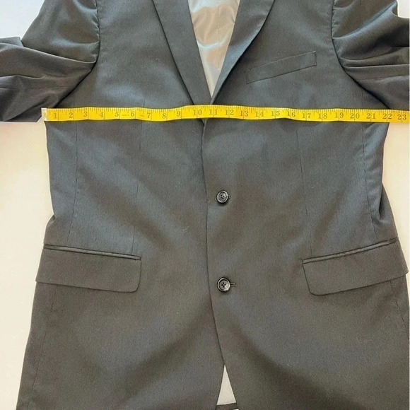 Marc Ecko Men 44L Gray 2-Button Blazer Jacket - Picture 8 of 9